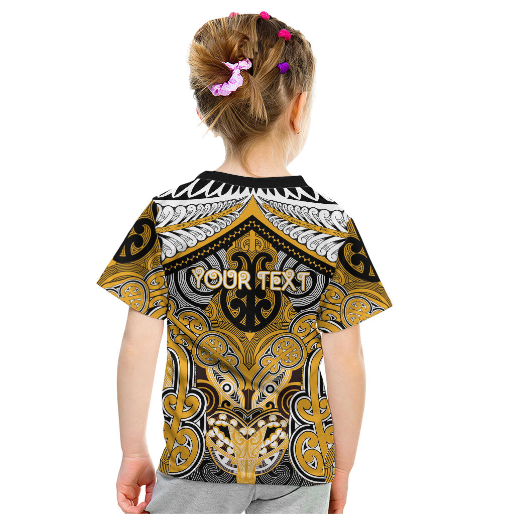 Aotearoa Iwi Ngati Whatua Personalised Kid T Shirt Maori Kowhaiwhai Pattern