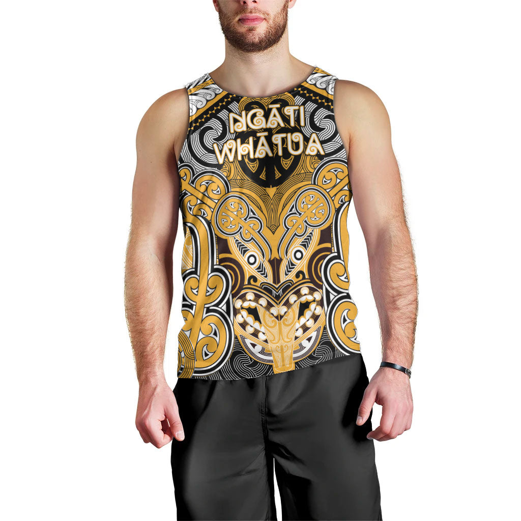 Aotearoa Iwi Ngati Whatua Personalised Men Tank Top Maori Kowhaiwhai Pattern