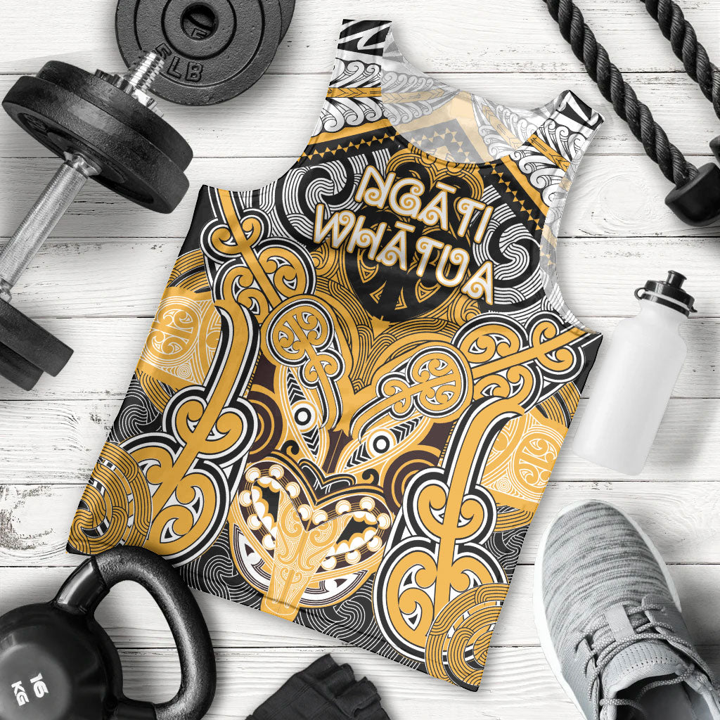 Aotearoa Iwi Ngati Whatua Personalised Men Tank Top Maori Kowhaiwhai Pattern