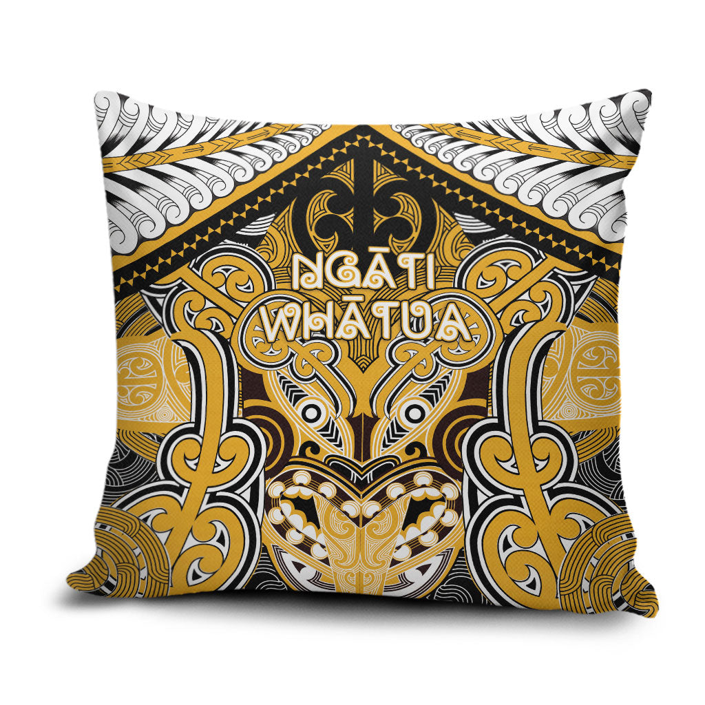Aotearoa Iwi Ngati Whatua Pillow Cover Maori Kowhaiwhai Pattern