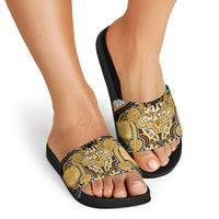 Aotearoa Iwi Ngati Whatua Slide Sandals Maori Kowhaiwhai Pattern