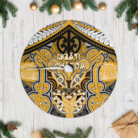 Aotearoa Iwi Ngati Whatua Tree Skirt Maori Kowhaiwhai Pattern LT19 Casual Yellow - Polynesian Pride
