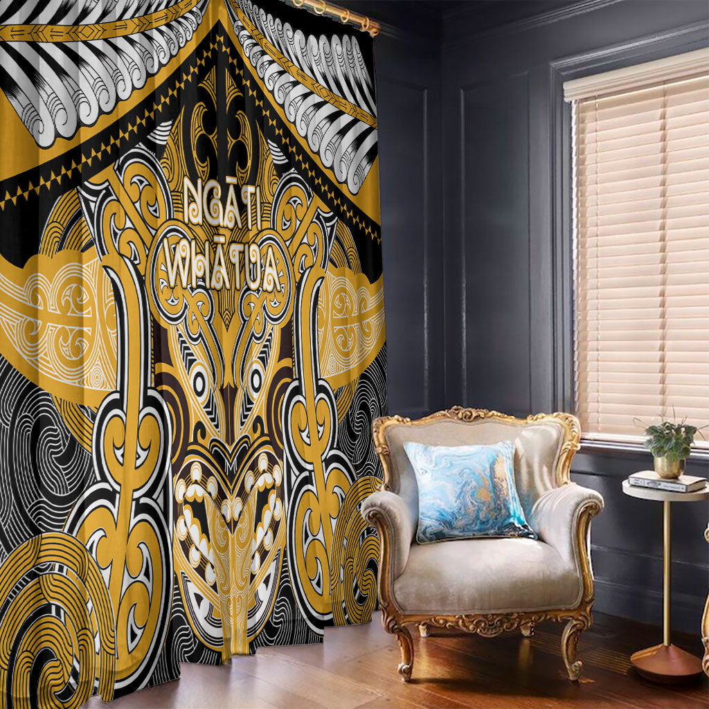 Aotearoa Iwi Ngati Whatua Window Curtain Maori Kowhaiwhai Pattern