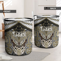 Aotearoa Iwi Waikato Tainui Laundry Basket Maori Kowhaiwhai Pattern