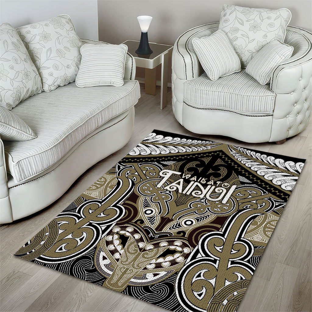 Aotearoa Iwi Waikato Tainui Area Rug Maori Kowhaiwhai Pattern