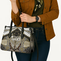 Aotearoa Iwi Waikato Tainui Leather Bag Maori Kowhaiwhai Pattern