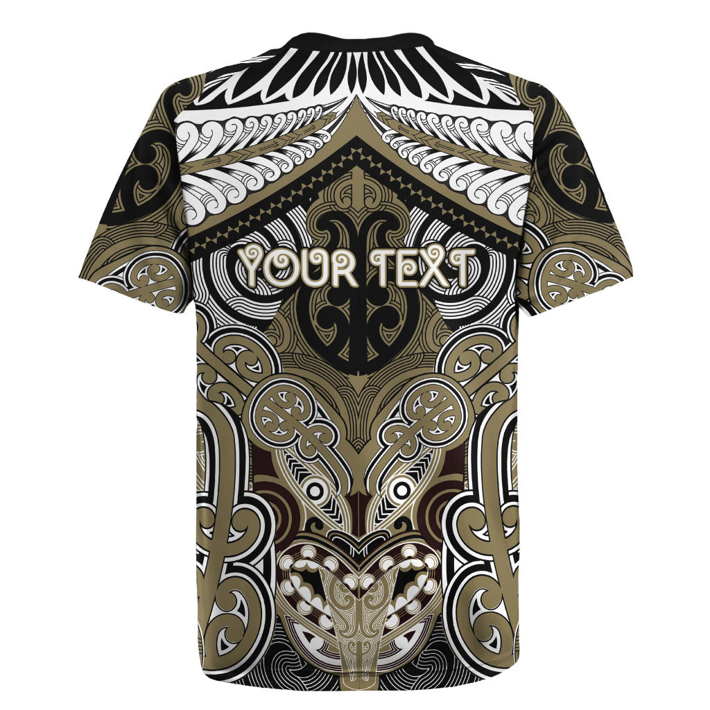 Aotearoa Iwi Waikato Tainui Personalised Rugby Jersey Maori Kowhaiwhai Pattern