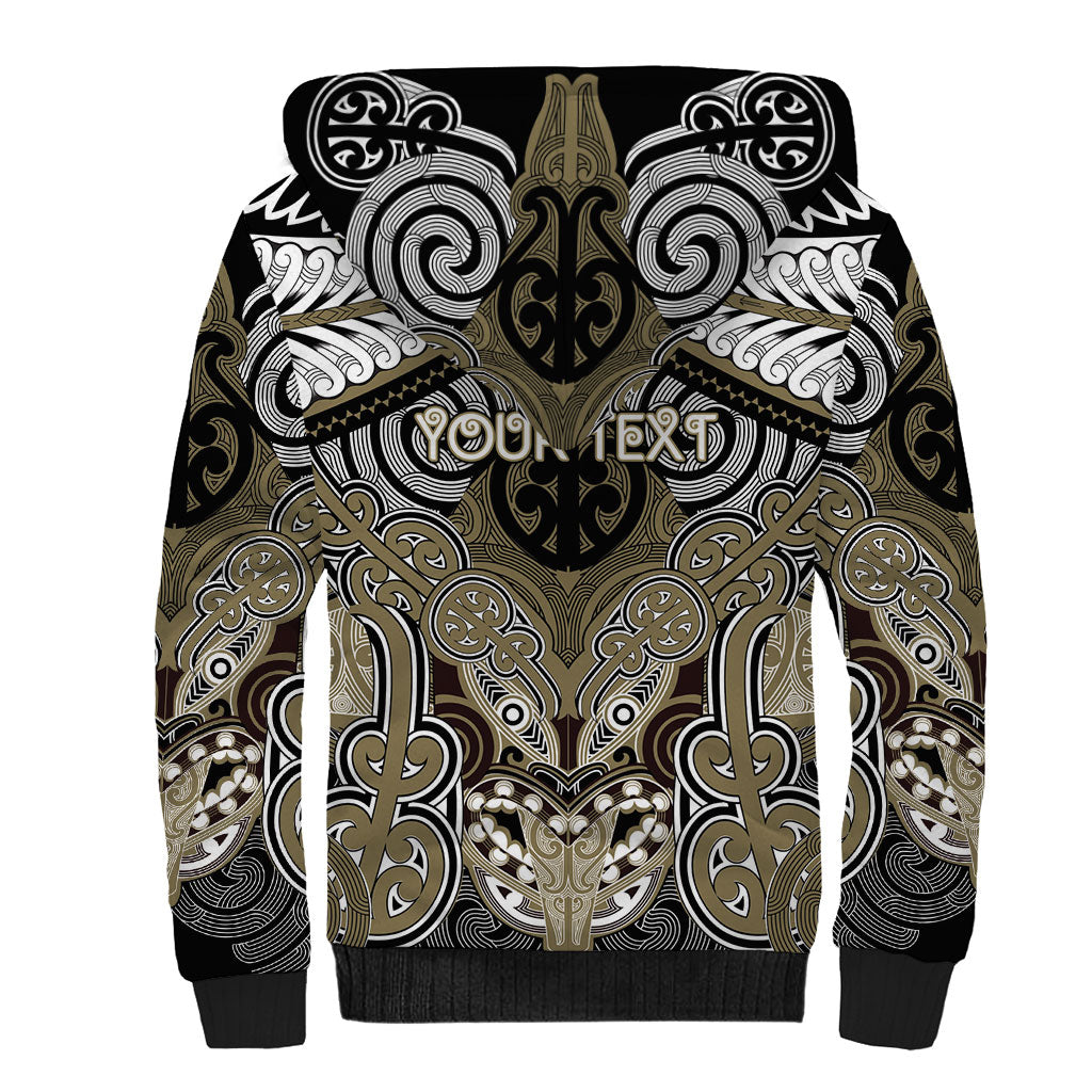 Aotearoa Iwi Waikato Tainui Personalised Sherpa Hoodie Maori Kowhaiwhai Pattern