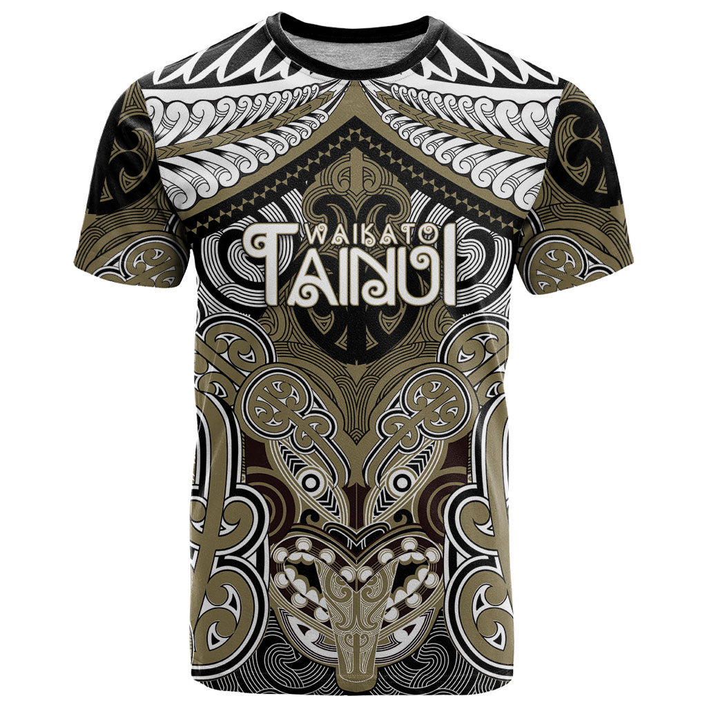 Aotearoa Iwi Waikato Tainui Personalised T Shirt Maori Kowhaiwhai Pattern