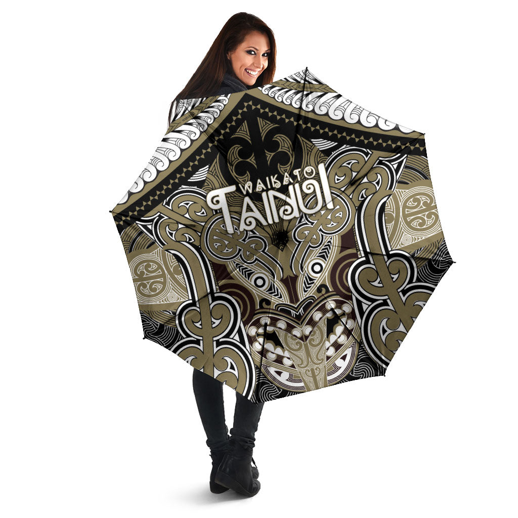 Aotearoa Iwi Waikato Tainui Umbrella Maori Kowhaiwhai Pattern