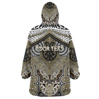 Aotearoa Iwi Waikato Tainui Personalised Wearable Blanket Hoodie Maori Kowhaiwhai Pattern