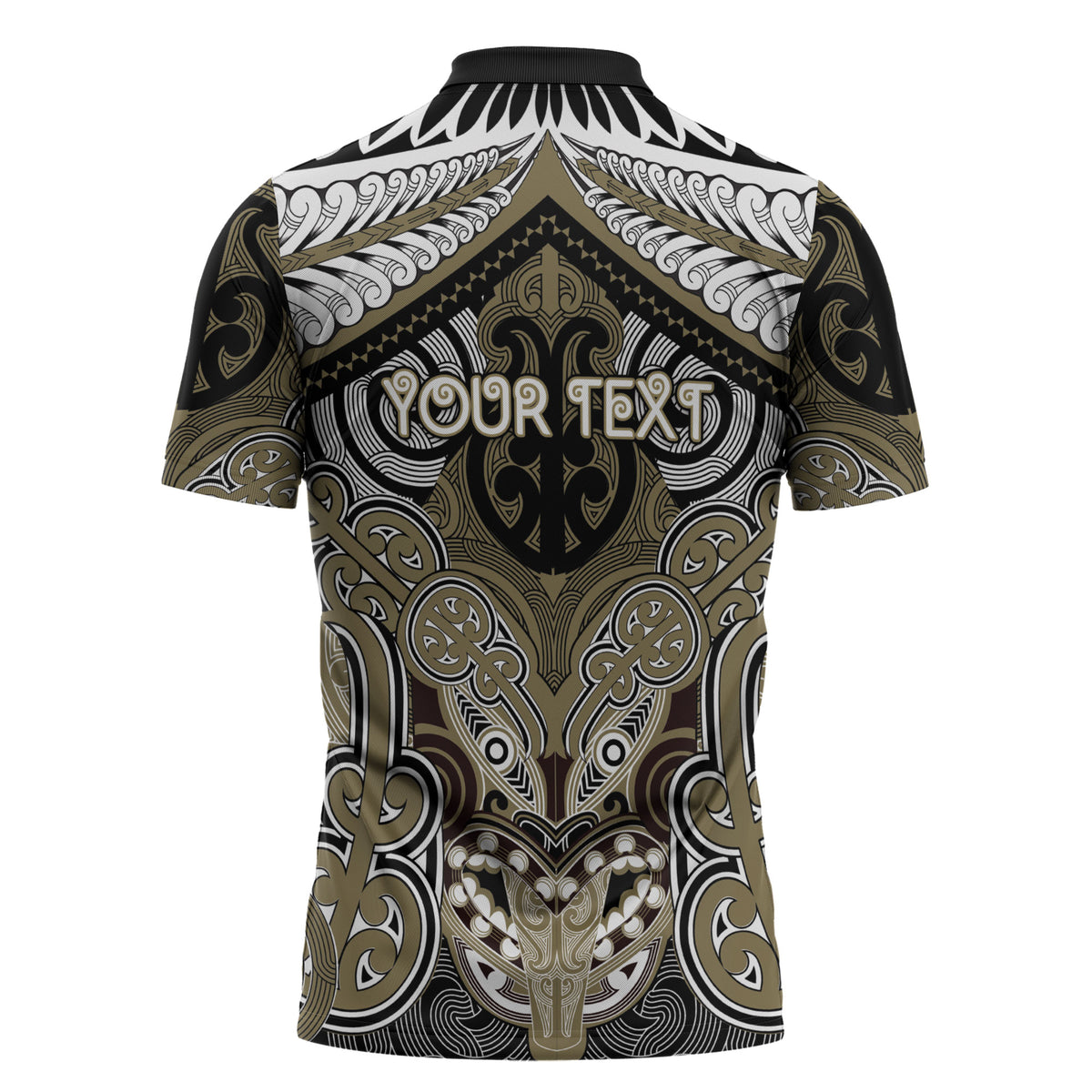 Aotearoa Iwi Waikato Tainui Personalised Zipper Polo Shirt Maori Kowhaiwhai Pattern