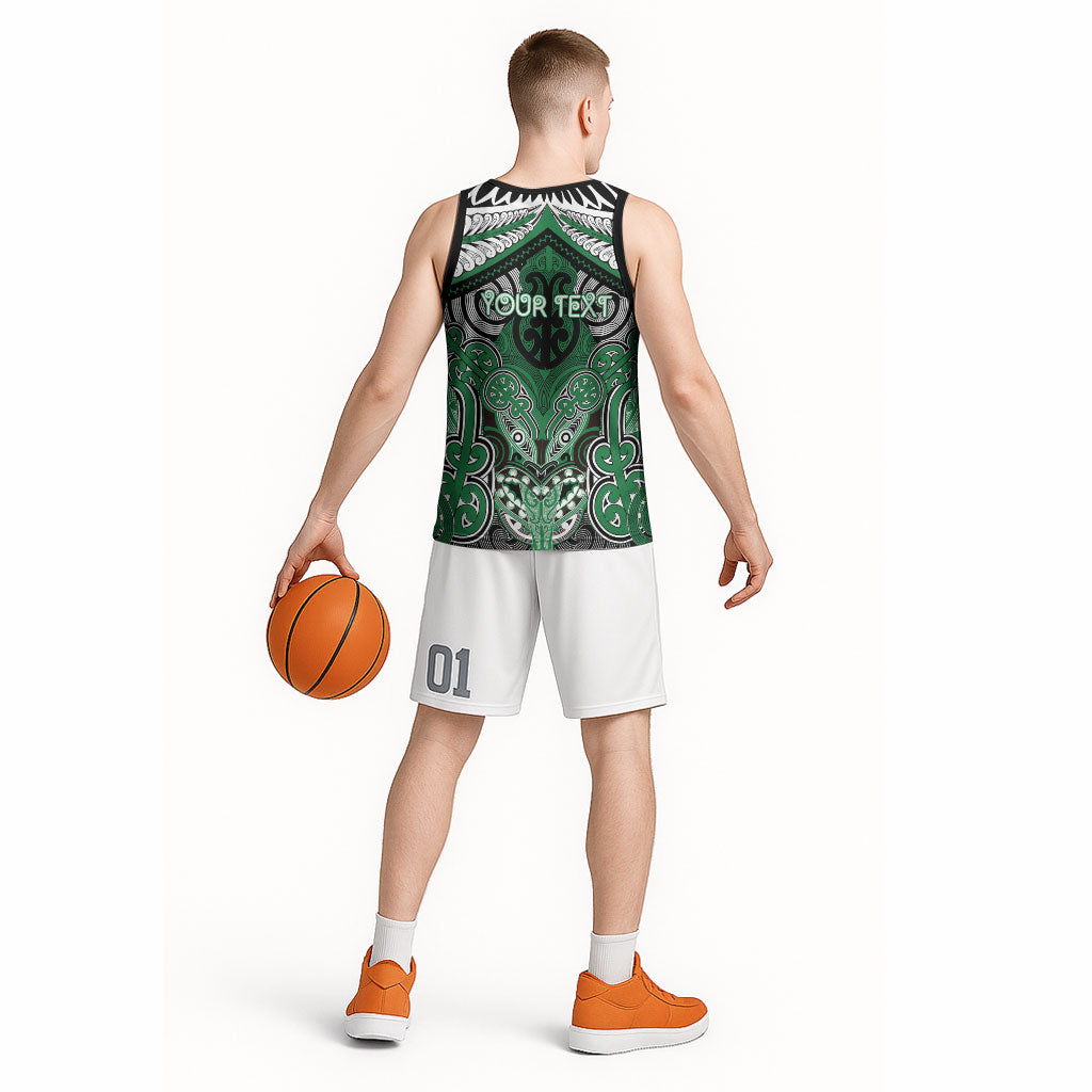 Aotearoa Iwi Ngati Maniapoto Personalised Basketball Jersey Maori Kowhaiwhai Pattern