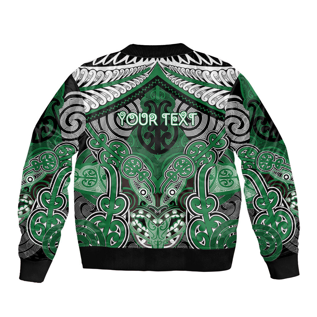 Aotearoa Iwi Ngati Maniapoto Personalised Bomber Jacket Maori Kowhaiwhai Pattern