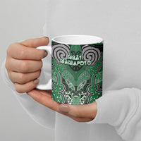 Aotearoa Iwi Ngati Maniapoto Personalised Ceramic Mug Maori Kowhaiwhai Pattern