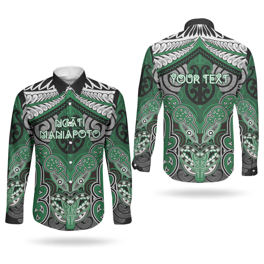 Aotearoa Iwi Ngati Maniapoto Personalised Couples Matching Off Shoulder Short Dress and Long Sleeve Button Shirt Maori Kowhaiwhai Pattern