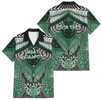 Aotearoa Iwi Ngati Maniapoto Personalised Family Matching Summer Maxi Dress and Hawaiian Shirt Maori Kowhaiwhai Pattern