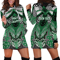 Aotearoa Iwi Ngati Maniapoto Personalised Hoodie Dress Maori Kowhaiwhai Pattern