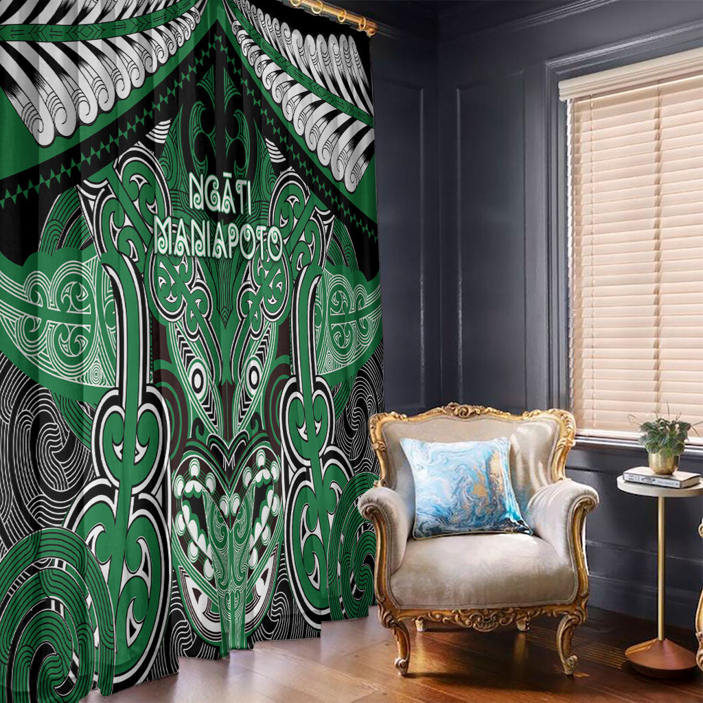 Aotearoa Iwi Ngati Maniapoto Window Curtain Maori Kowhaiwhai Pattern