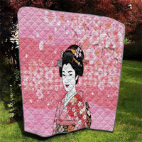 Japanese Geisha Cherry Blossom Quilt Pink Palaka Hawaii Pattern Fusion Design LT19 - Polynesian Pride