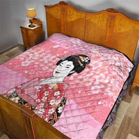 Japanese Geisha Cherry Blossom Quilt Pink Palaka Hawaii Pattern Fusion Design LT19 - Polynesian Pride