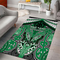 Aotearoa Iwi Ngai Tahu Area Rug Maori Kowhaiwhai Pattern LT19 - Polynesian Pride