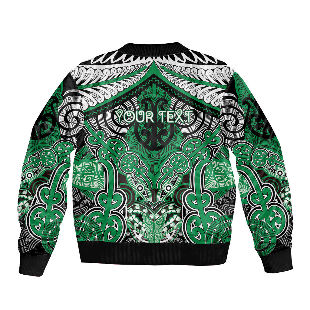Aotearoa Iwi Ngai Tahu Personalised Bomber Jacket Maori Kowhaiwhai Pattern