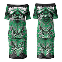 Aotearoa Iwi Ngai Tahu Personalised Couples Matching Puletasi and Hawaiian Shirt Maori Kowhaiwhai Pattern