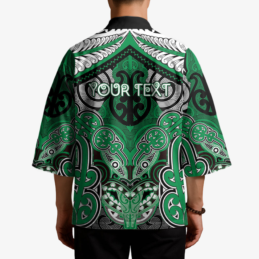 Aotearoa Iwi Ngai Tahu Personalised Kimono Maori Kowhaiwhai Pattern