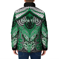 Aotearoa Iwi Ngai Tahu Personalised Padded Jacket Maori Kowhaiwhai Pattern LT19 - Polynesian Pride