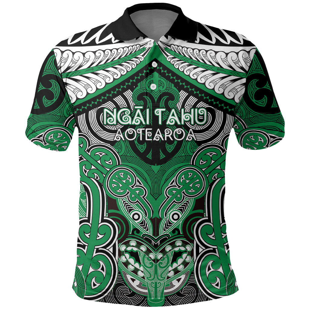 Aotearoa Iwi Ngai Tahu Personalised Polo Shirt Maori Kowhaiwhai Pattern