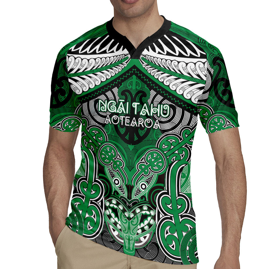 Aotearoa Iwi Ngai Tahu Personalised Rugby Jersey Maori Kowhaiwhai Pattern LT19 - Polynesian Pride