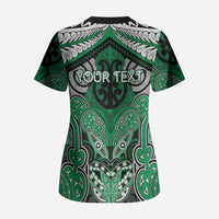 Aotearoa Iwi Ngai Tahu Personalised Scrub Top Maori Kowhaiwhai Pattern LT19 - Polynesian Pride