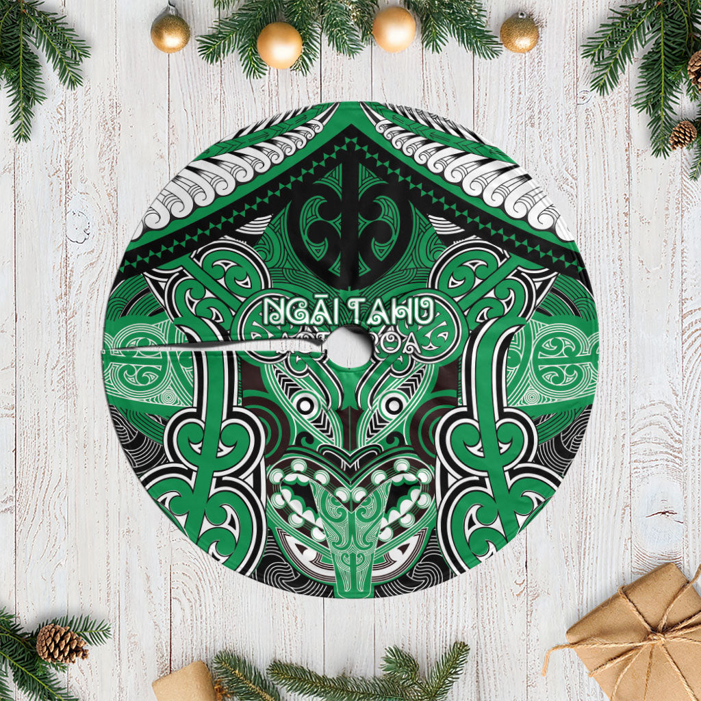Aotearoa Iwi Ngai Tahu Tree Skirt Maori Kowhaiwhai Pattern LT19 Casual Green - Polynesian Pride