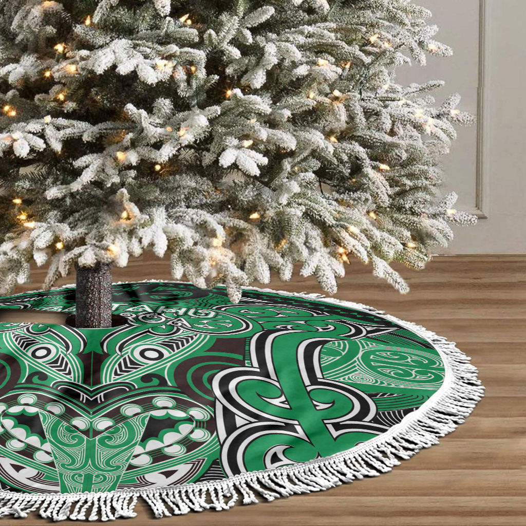 Aotearoa Iwi Ngai Tahu Tree Skirt Maori Kowhaiwhai Pattern LT19 - Polynesian Pride