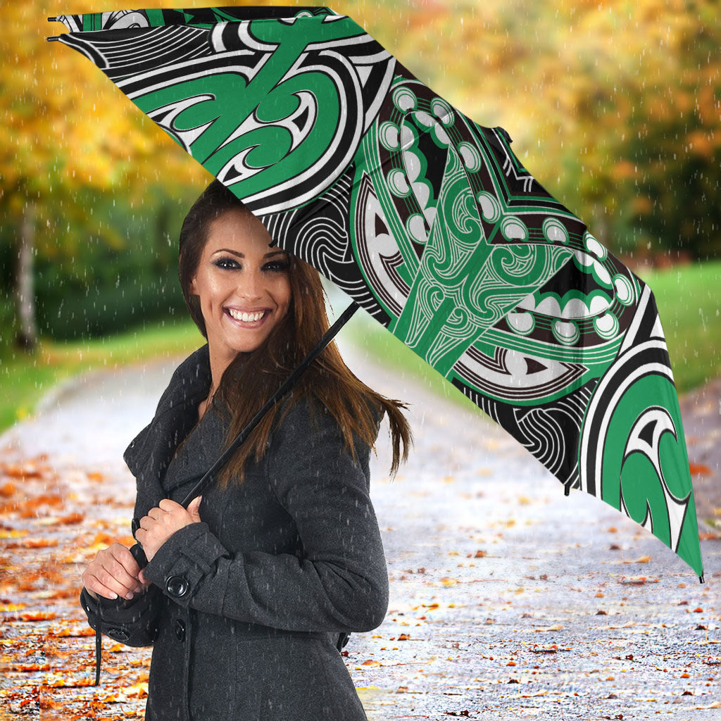 Aotearoa Iwi Ngai Tahu Umbrella Maori Kowhaiwhai Pattern LT19 - Polynesian Pride