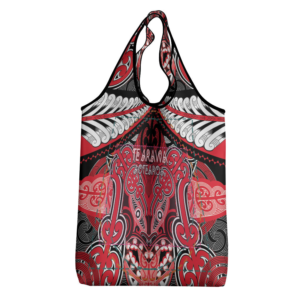 Aotearoa Iwi Te Arawa Grocery Bag Maori Kowhaiwhai Pattern