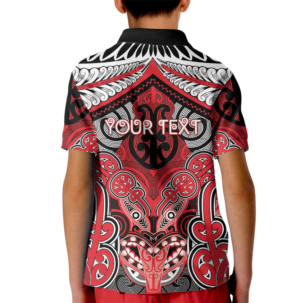 Aotearoa Iwi Te Arawa Personalised Kid Polo Shirt Maori Kowhaiwhai Pattern LT19 - Polynesian Pride