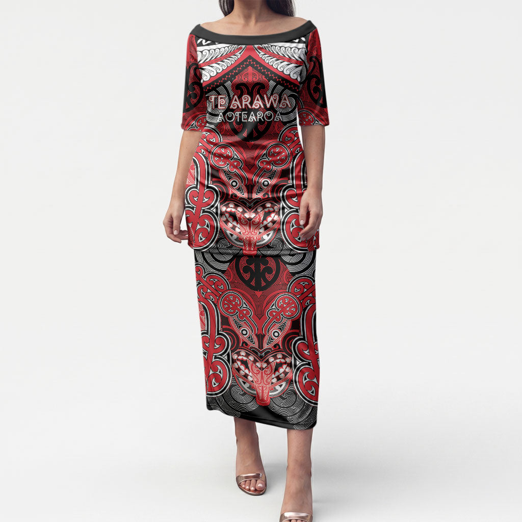 Aotearoa Iwi Te Arawa Personalised Puletasi Maori Kowhaiwhai Pattern