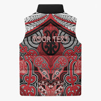 Aotearoa Iwi Te Arawa Personalised Sleeveless Puffer Jacket Maori Kowhaiwhai Pattern LT19 - Polynesian Pride