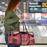 Aotearoa Iwi Te Arawa Travel Bag Maori Kowhaiwhai Pattern LT19 - Polynesian Pride