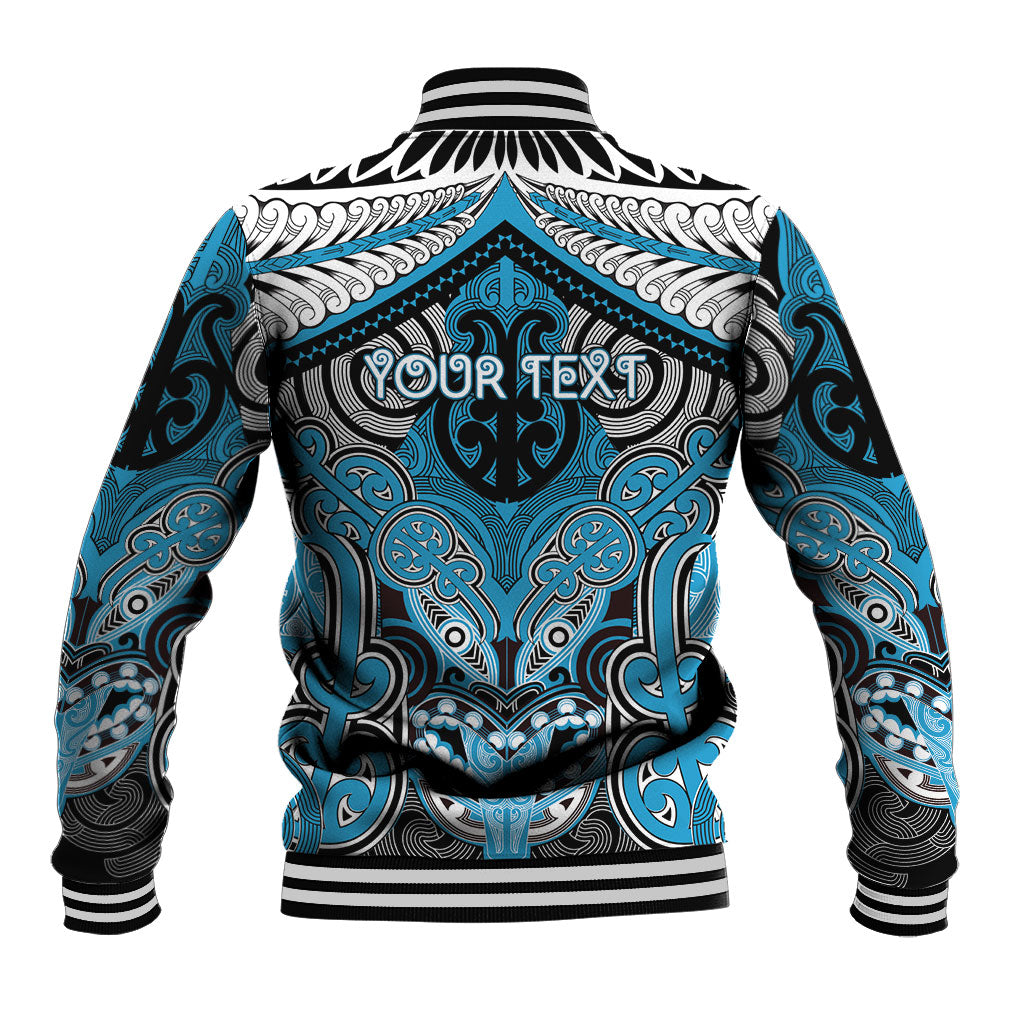 Aotearoa Iwi Ngati Porou Personalised Baseball Jacket Maori Kowhaiwhai Pattern