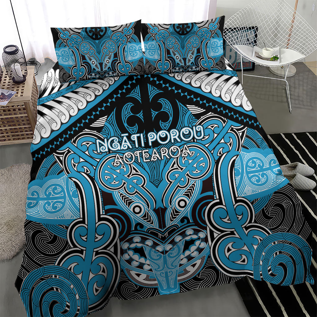 Aotearoa Iwi Ngati Porou Bedding Set Maori Kowhaiwhai Pattern LT19 - Polynesian Pride