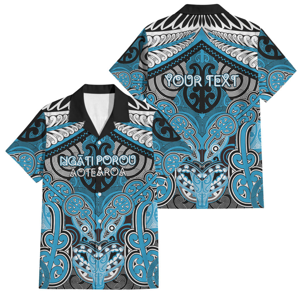 Aotearoa Iwi Ngati Porou Personalised Family Matching Puletasi and Hawaiian Shirt Maori Kowhaiwhai Pattern