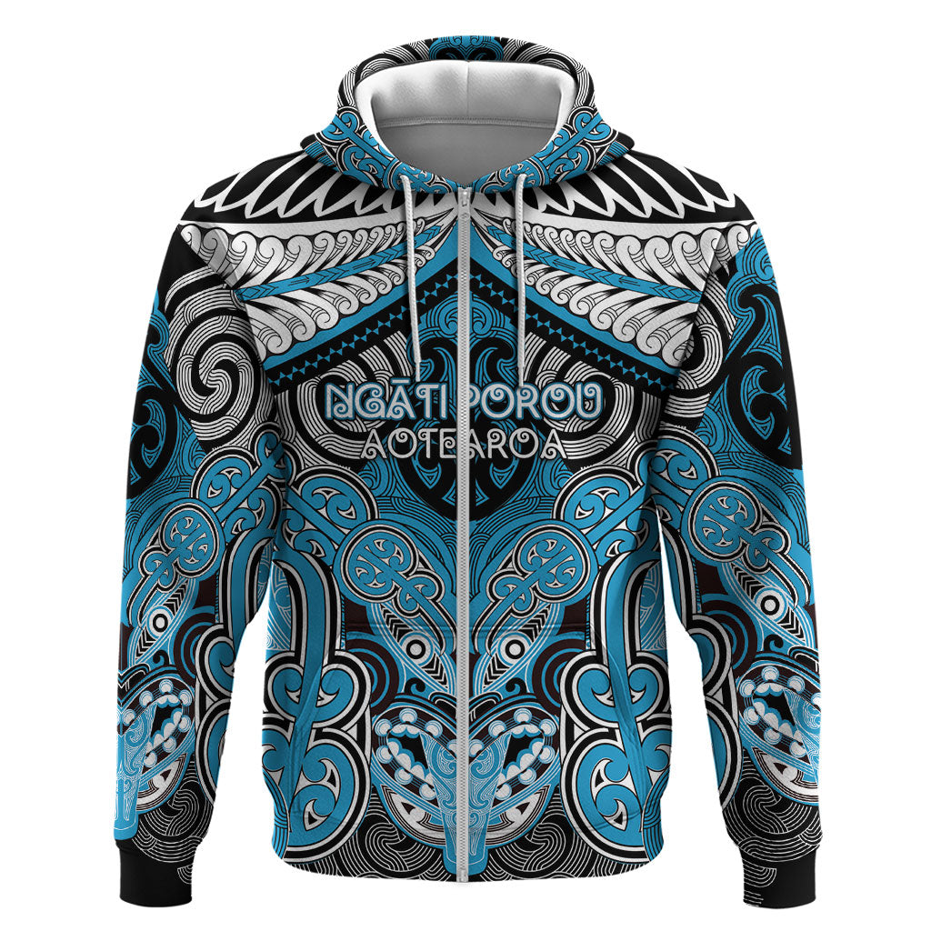Aotearoa Iwi Ngati Porou Personalised Hoodie Maori Kowhaiwhai Pattern