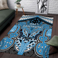 Aotearoa Iwi Ngati Kahungunu Area Rug Maori Kowhaiwhai Pattern