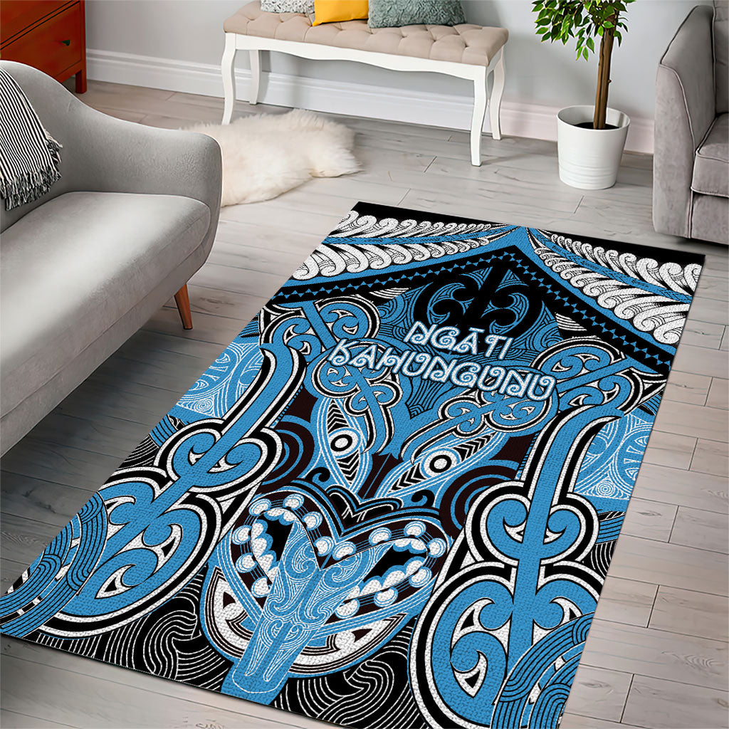 Aotearoa Iwi Ngati Kahungunu Area Rug Maori Kowhaiwhai Pattern