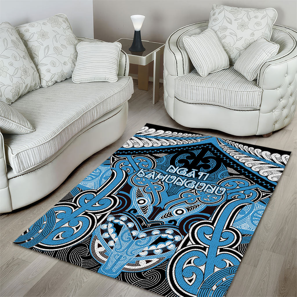 Aotearoa Iwi Ngati Kahungunu Area Rug Maori Kowhaiwhai Pattern