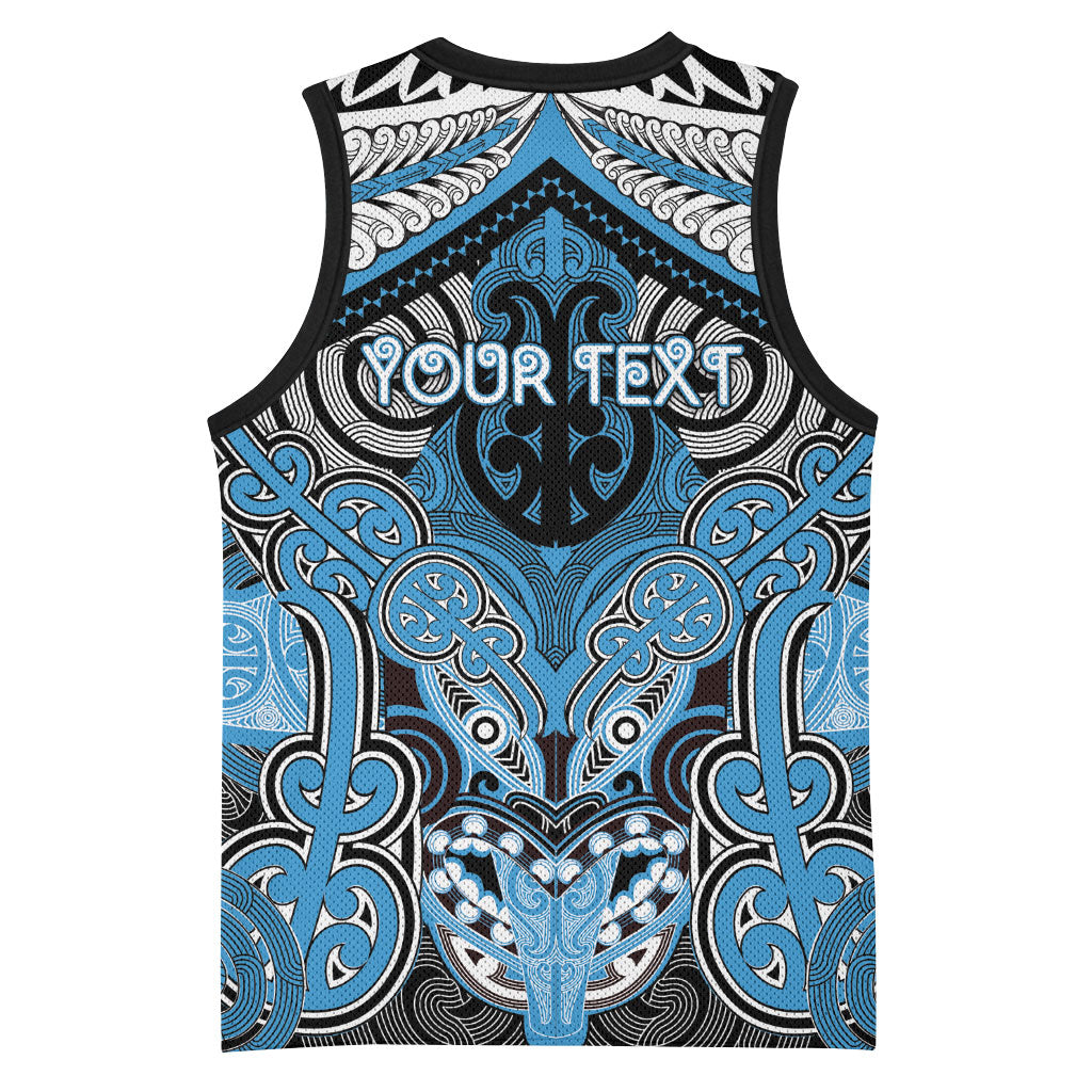 Aotearoa Iwi Ngati Kahungunu Personalised Basketball Jersey Maori Kowhaiwhai Pattern