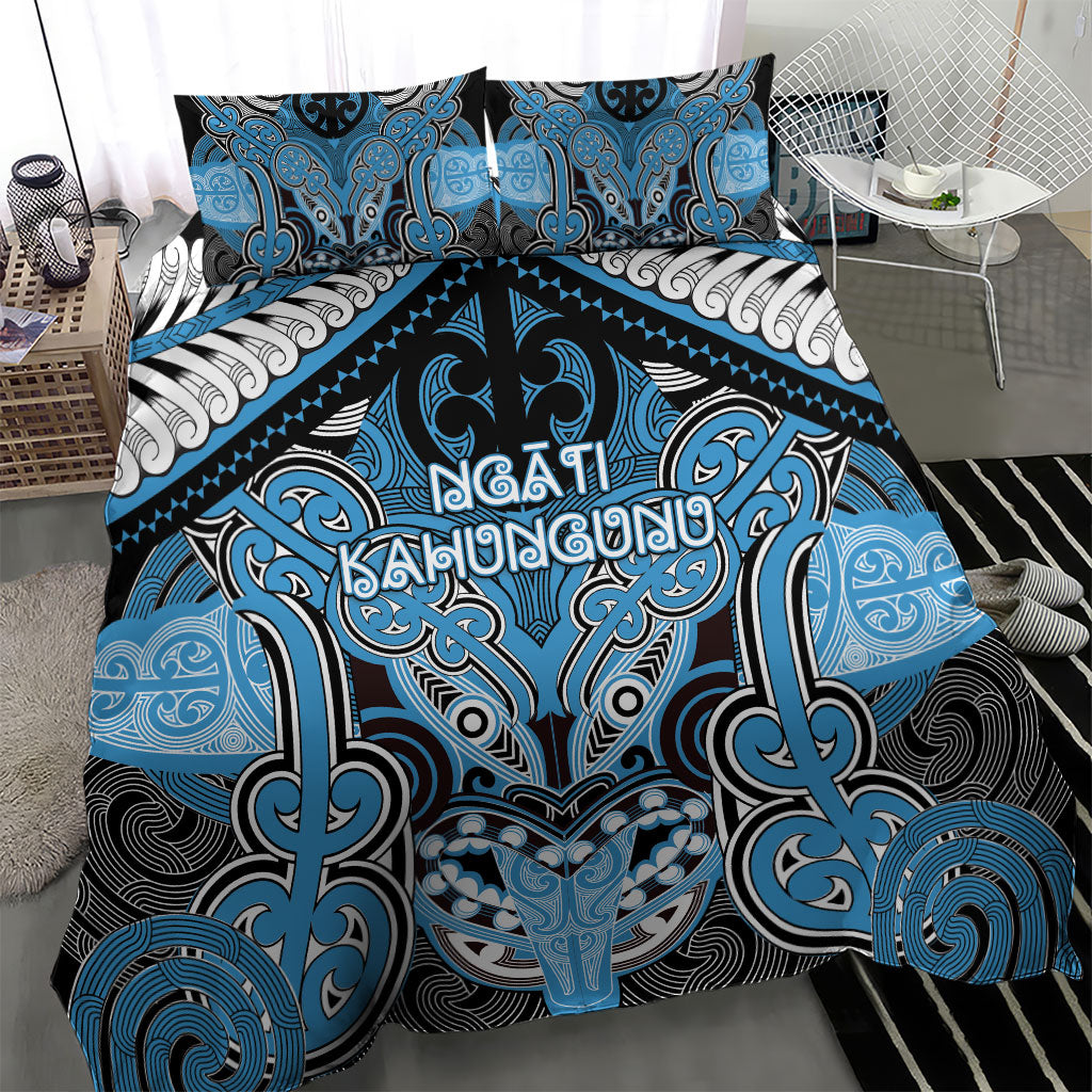 Aotearoa Iwi Ngati Kahungunu Bedding Set Maori Kowhaiwhai Pattern